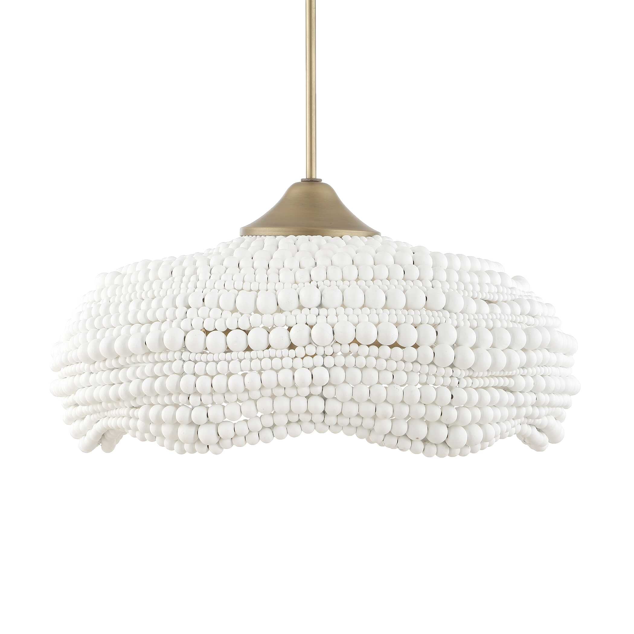 Uttermost Biddeford White Beaded Pendant