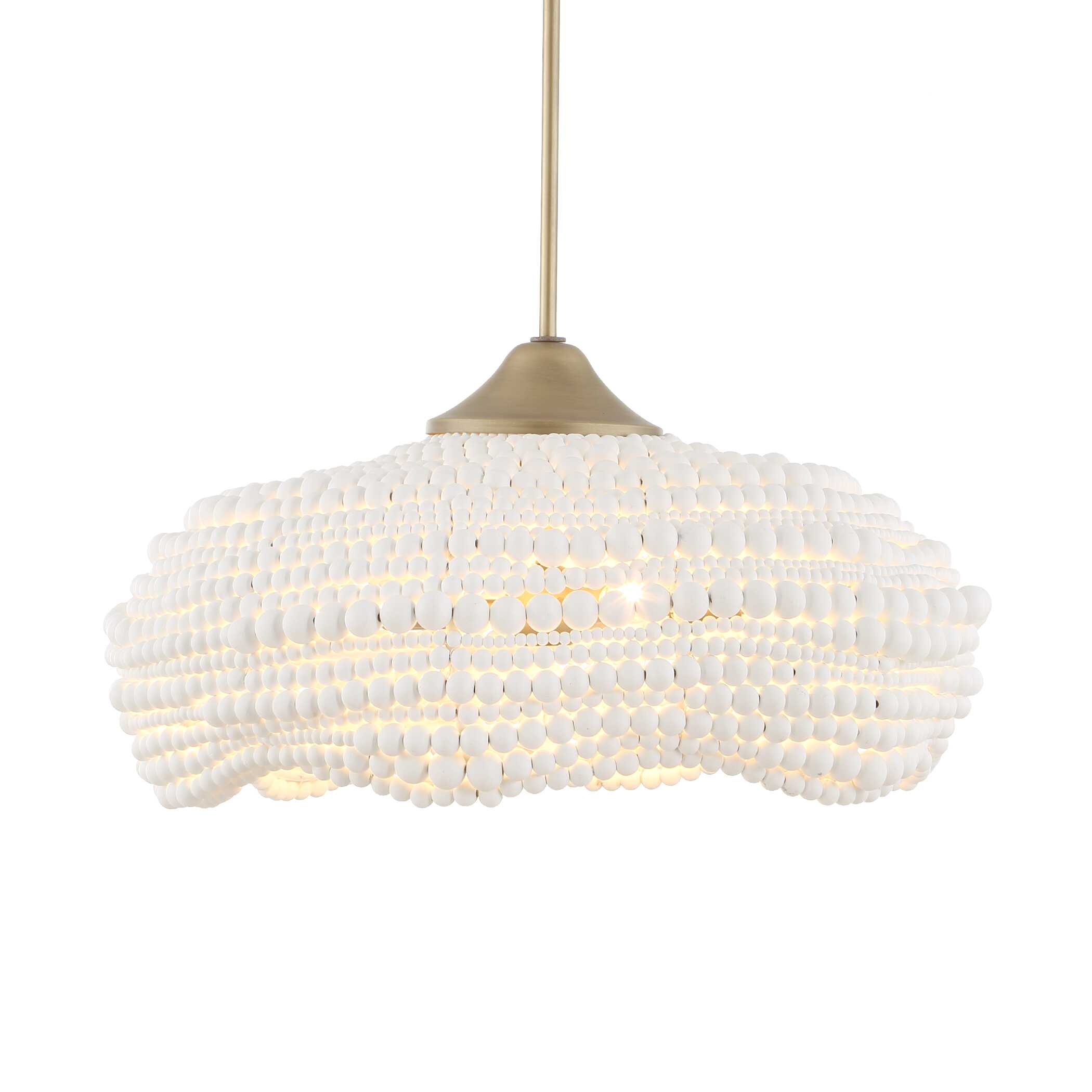 Uttermost Biddeford White Beaded Pendant