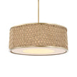 Uttermost Pinchot 4 Light Rattan Drum Pendant
