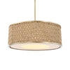 Uttermost Pinchot 4 Light Rattan Drum Pendant