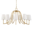 Uttermost Seville 9 Light Gold Chandelier