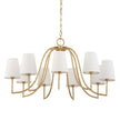 Uttermost Seville 9 Light Gold Chandelier