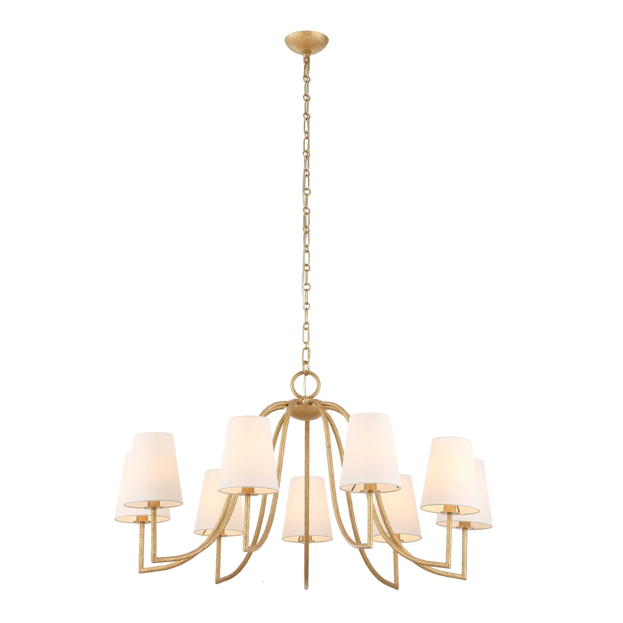 Uttermost Seville 9 Light Gold Chandelier
