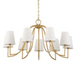 Uttermost Seville 9 Light Gold Chandelier
