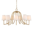 Uttermost Seville 9 Light Gold Chandelier