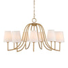 Uttermost Seville 9 Light Gold Chandelier