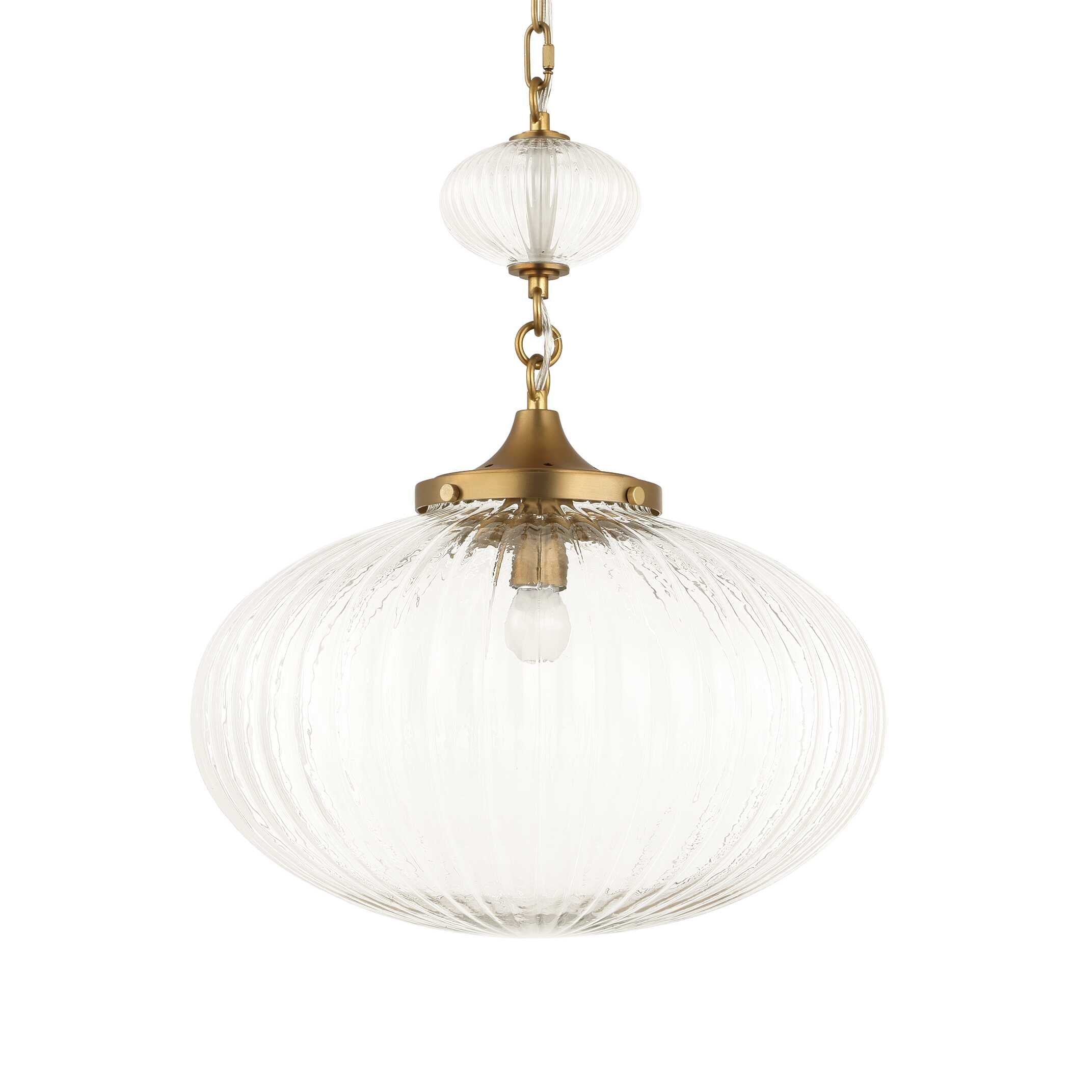 Uttermost Bellaire 1 Light Glass Shade Pendant