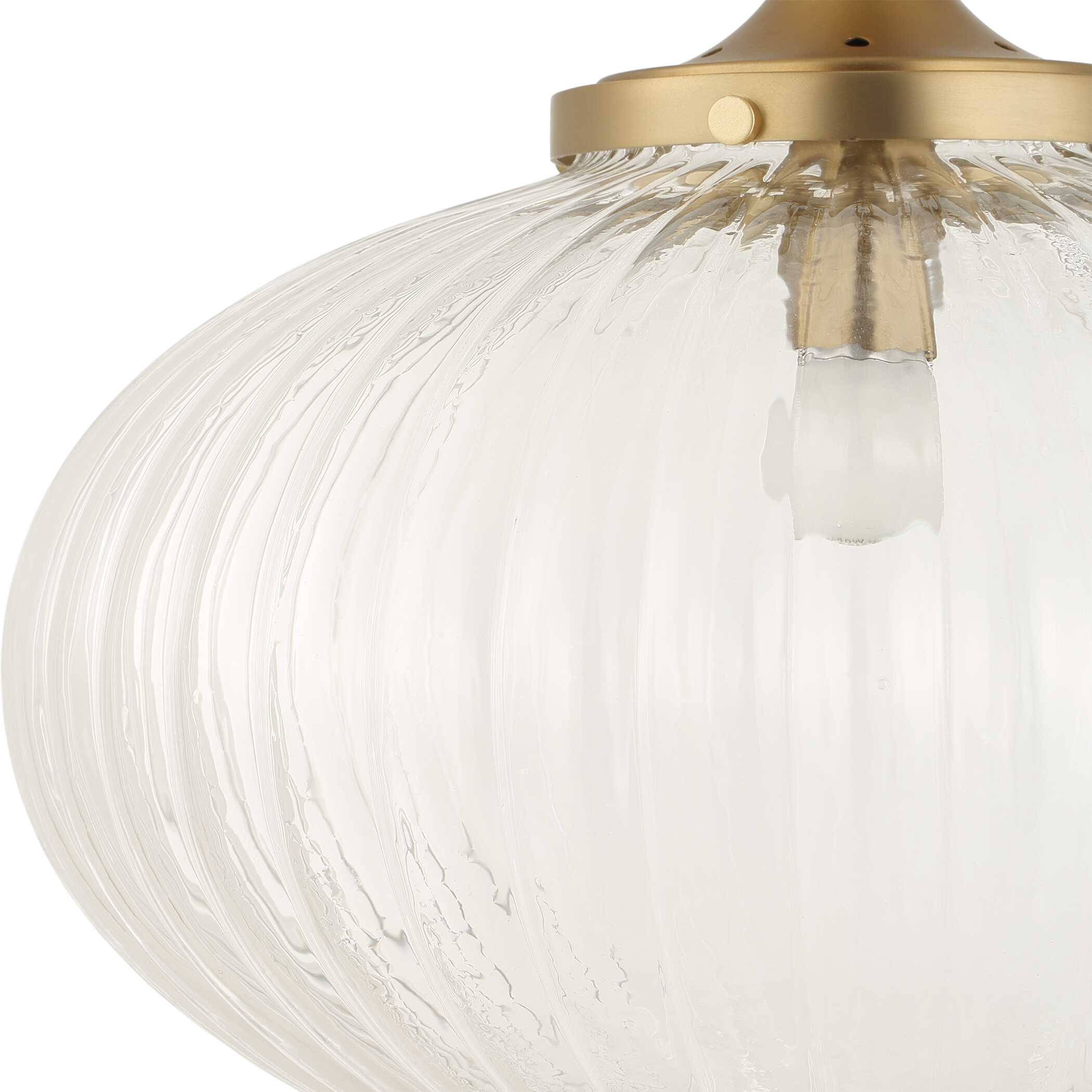 Uttermost Bellaire 1 Light Glass Shade Pendant