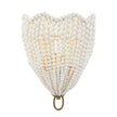 Uttermost Biddeford 1 Light White Beaded Sconce