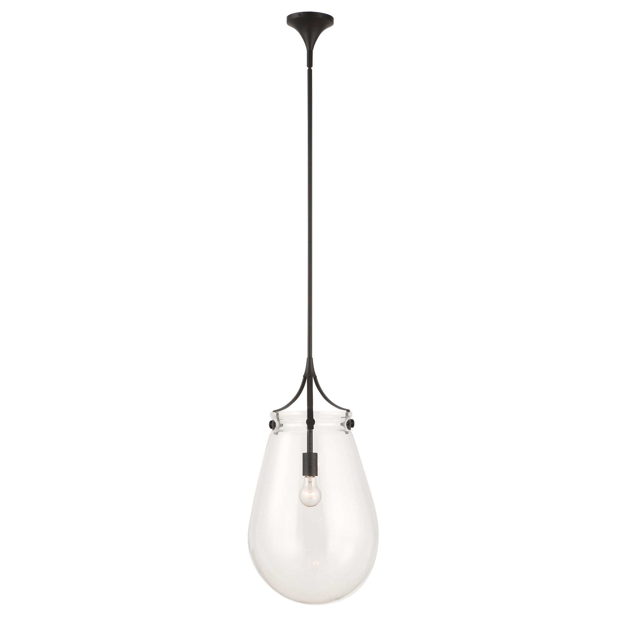 Uttermost Dewdrop 1 Light Glass Shade Pendant