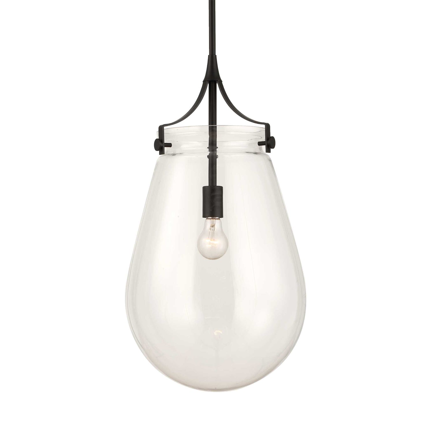 Uttermost Dewdrop 1 Light Glass Shade Pendant