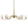 Uttermost Barcelona 6 Light Brass Chandelier
