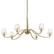 Uttermost Barcelona 6 Light Brass Chandelier
