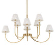 Uttermost Poppins 8 Light Brass Chandelier