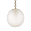 Uttermost Ripple 1 Light Frost Glass Pendant