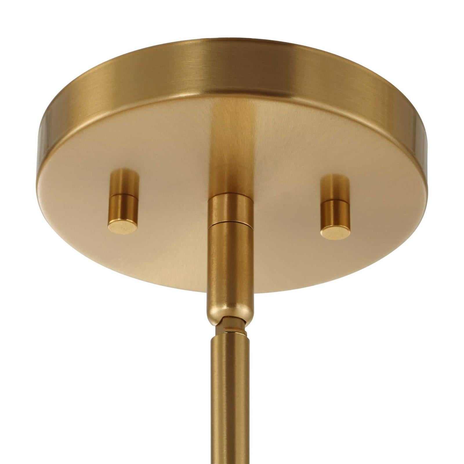 Uttermost Ripple 1 Light Frost Glass Pendant