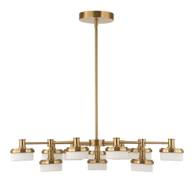 Uttermost Wedge 12 Lt LED Brass Chandelier