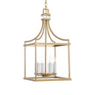 Uttermost Montreal 4 Light Brass Lantern Pendant