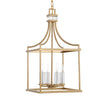 Uttermost Montreal 4 Light Brass Lantern Pendant