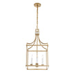 Uttermost Montreal 4 Light Brass Lantern Pendant