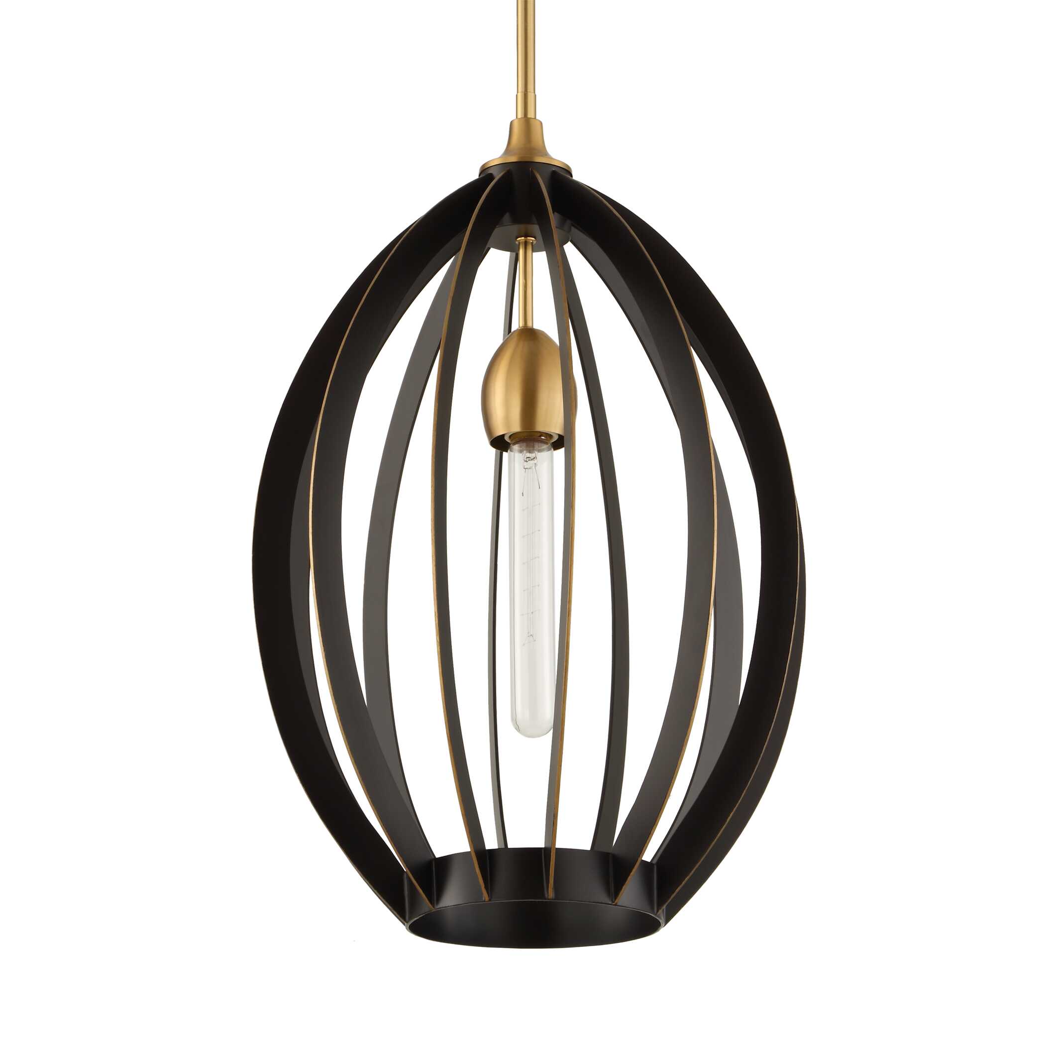 Uttermost Darby 1 Light Architectural Oval Pendant