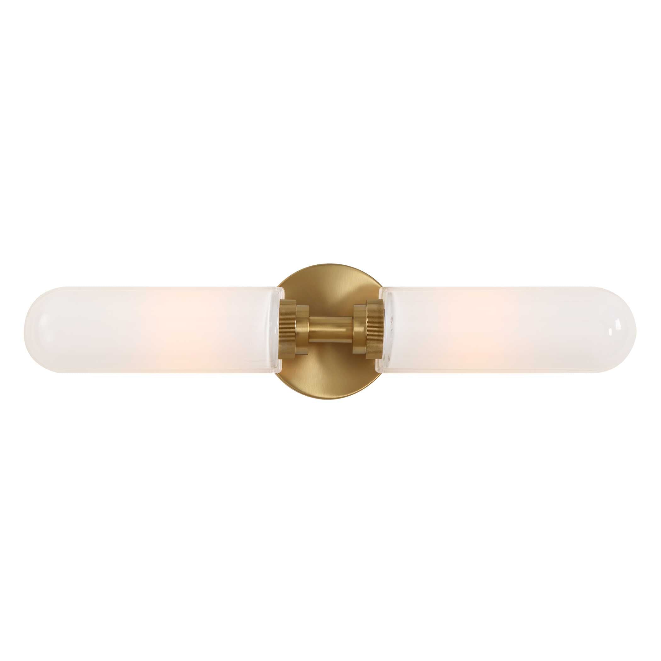 Uttermost Wellsville 2 Lt Brass Sconce
