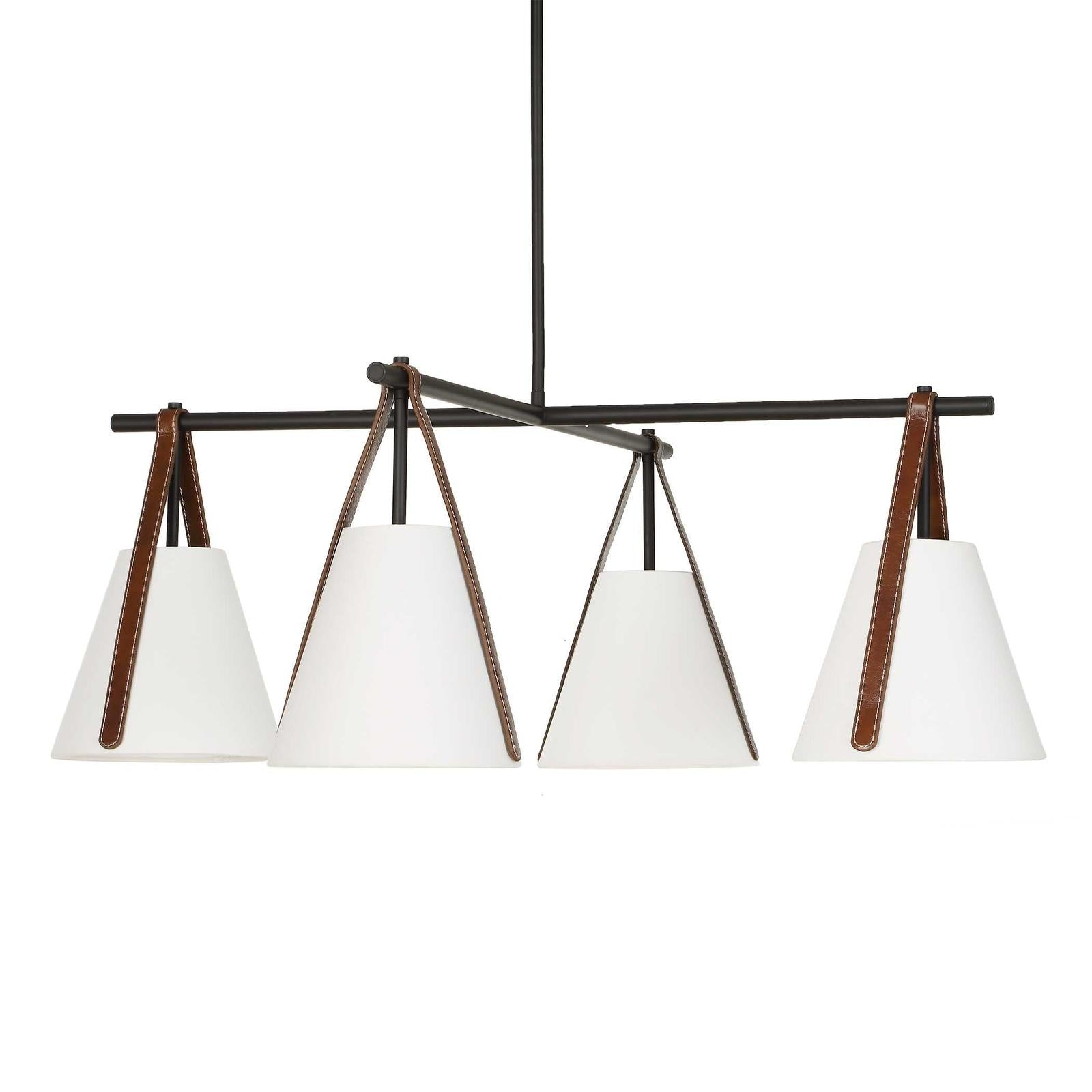 Uttermost Reins Accent Straps 4 Light Chandelier