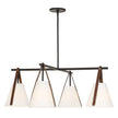 Uttermost Reins Accent Straps 4 Light Chandelier