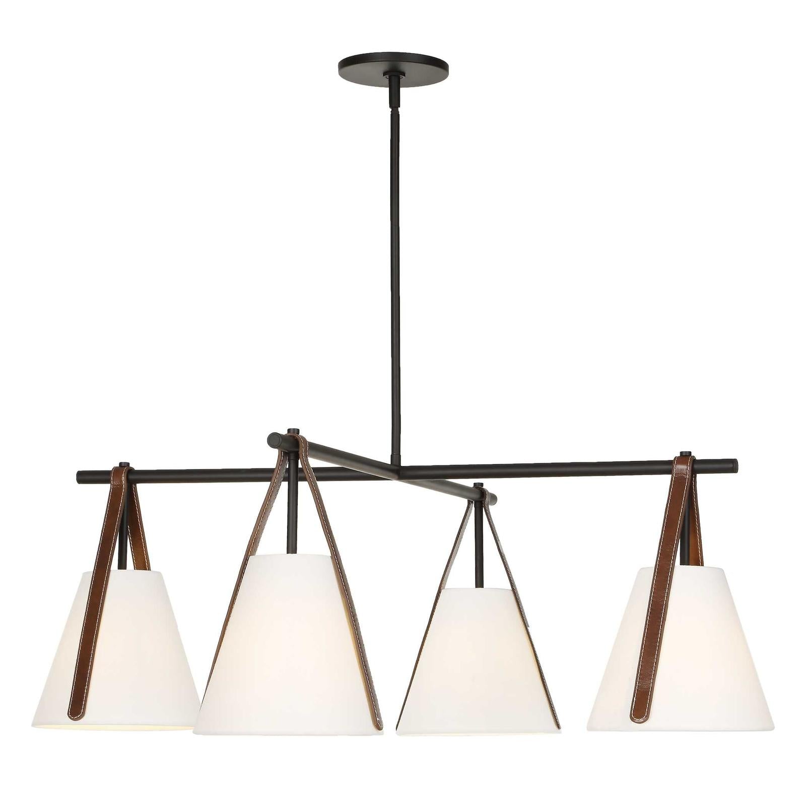 Uttermost Reins Accent Straps 4 Light Chandelier