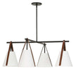 Uttermost Reins Accent Straps 4 Light Chandelier