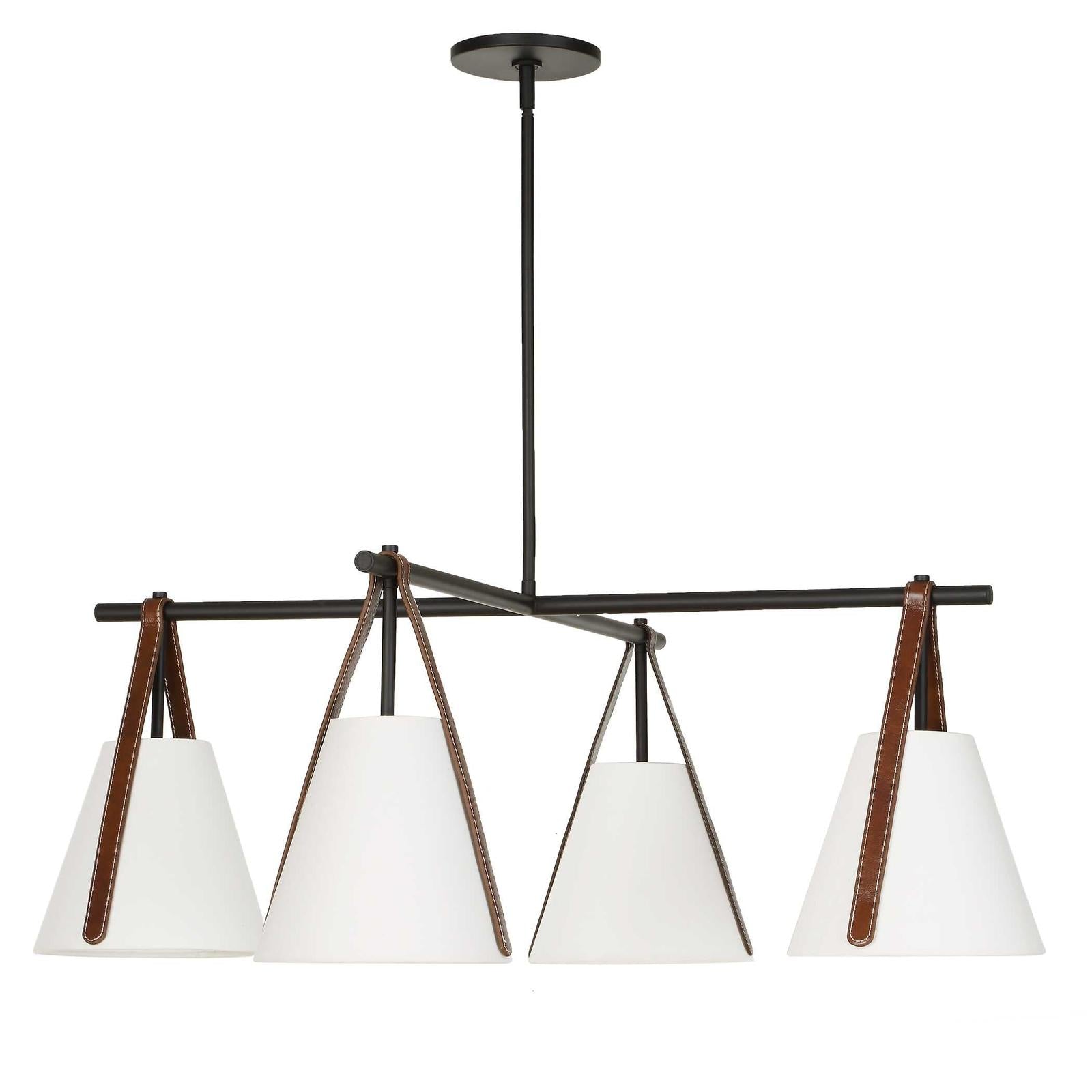 Uttermost Reins Accent Straps 4 Light Chandelier