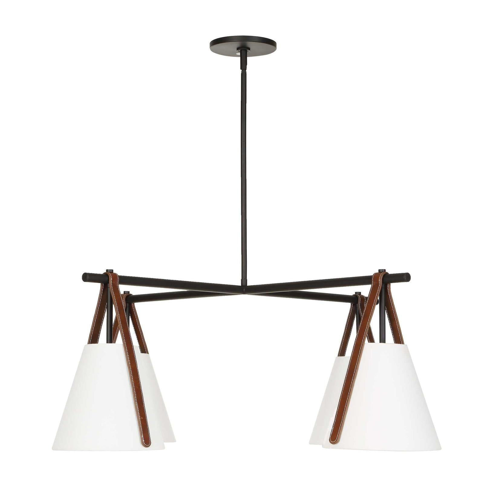 Uttermost Reins Accent Straps 4 Light Chandelier