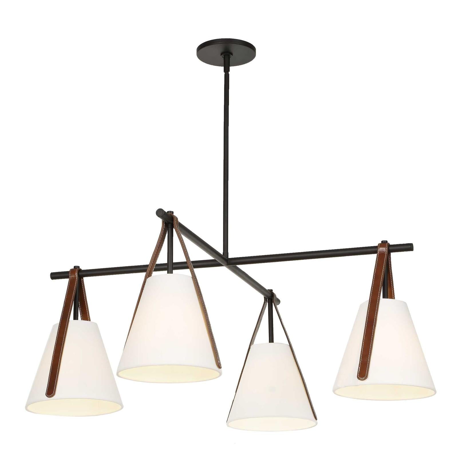 Uttermost Reins Accent Straps 4 Light Chandelier