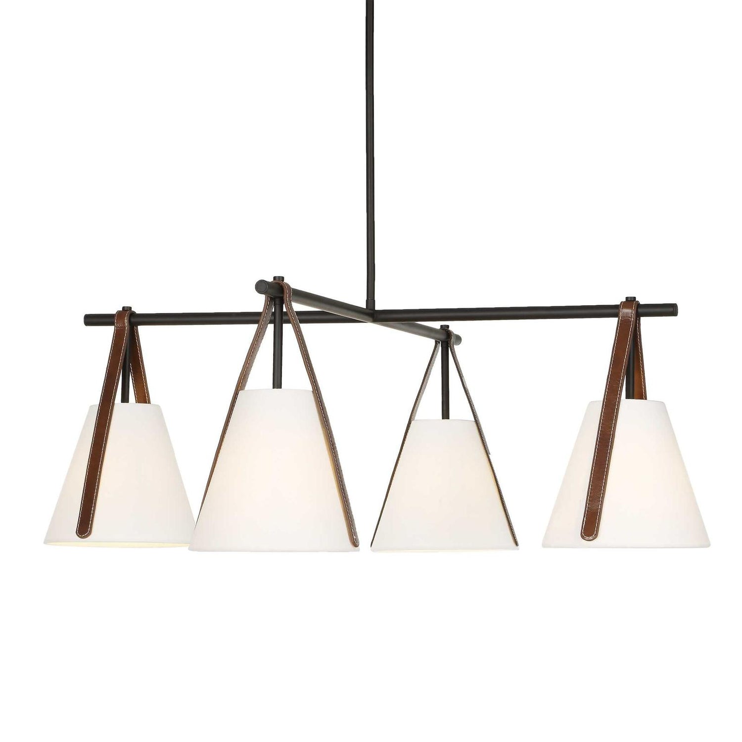 Uttermost Reins Accent Straps 4 Light Chandelier