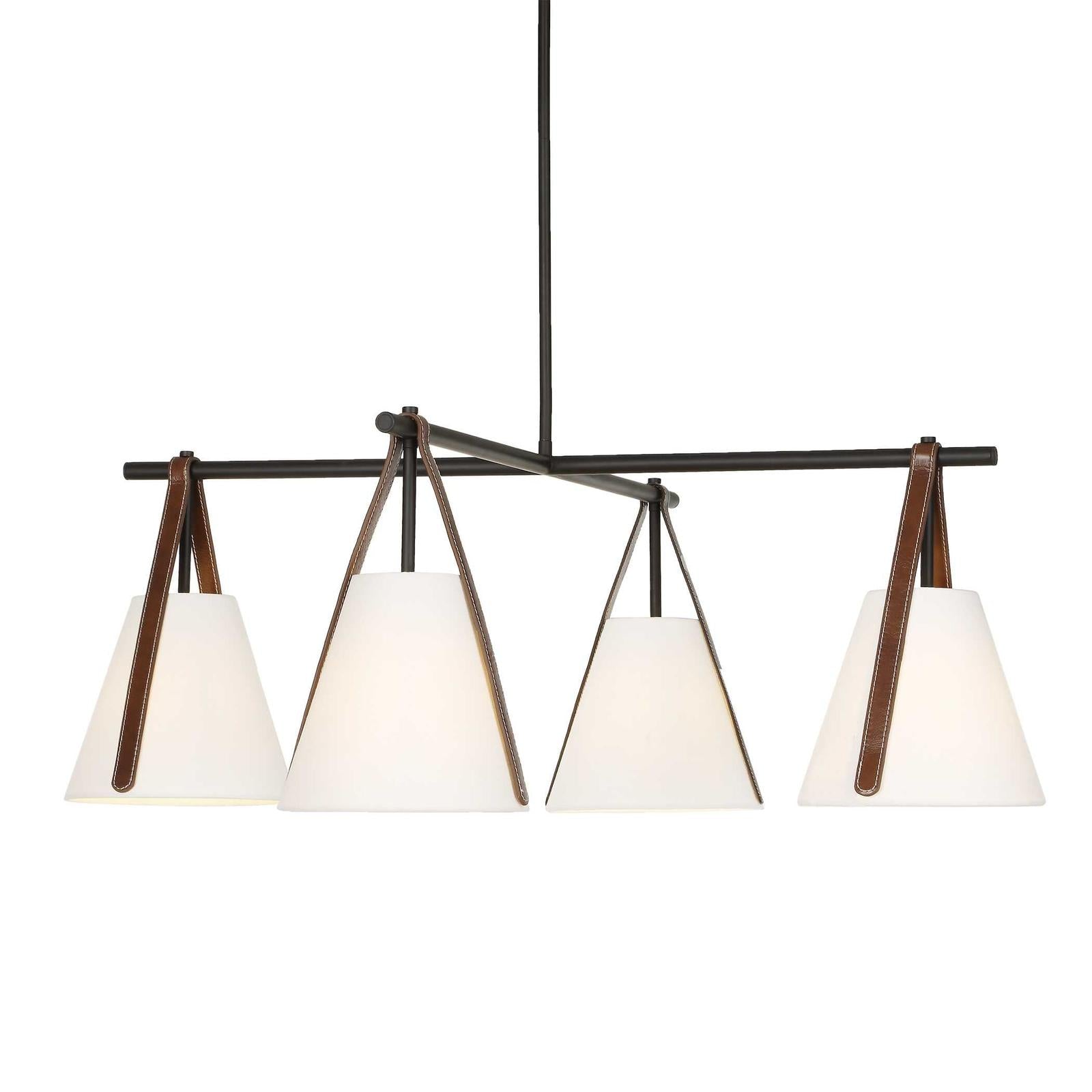 Uttermost Reins Accent Straps 4 Light Chandelier