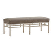 Barclay Butera Upholstery Lucca Leather Metal Bench