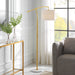 Modern Accents Marble Foot Horizontal Floor Lamp