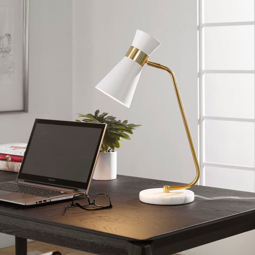 Modern Accents Unique Design Metal Cone-Shaped Desk Lamp