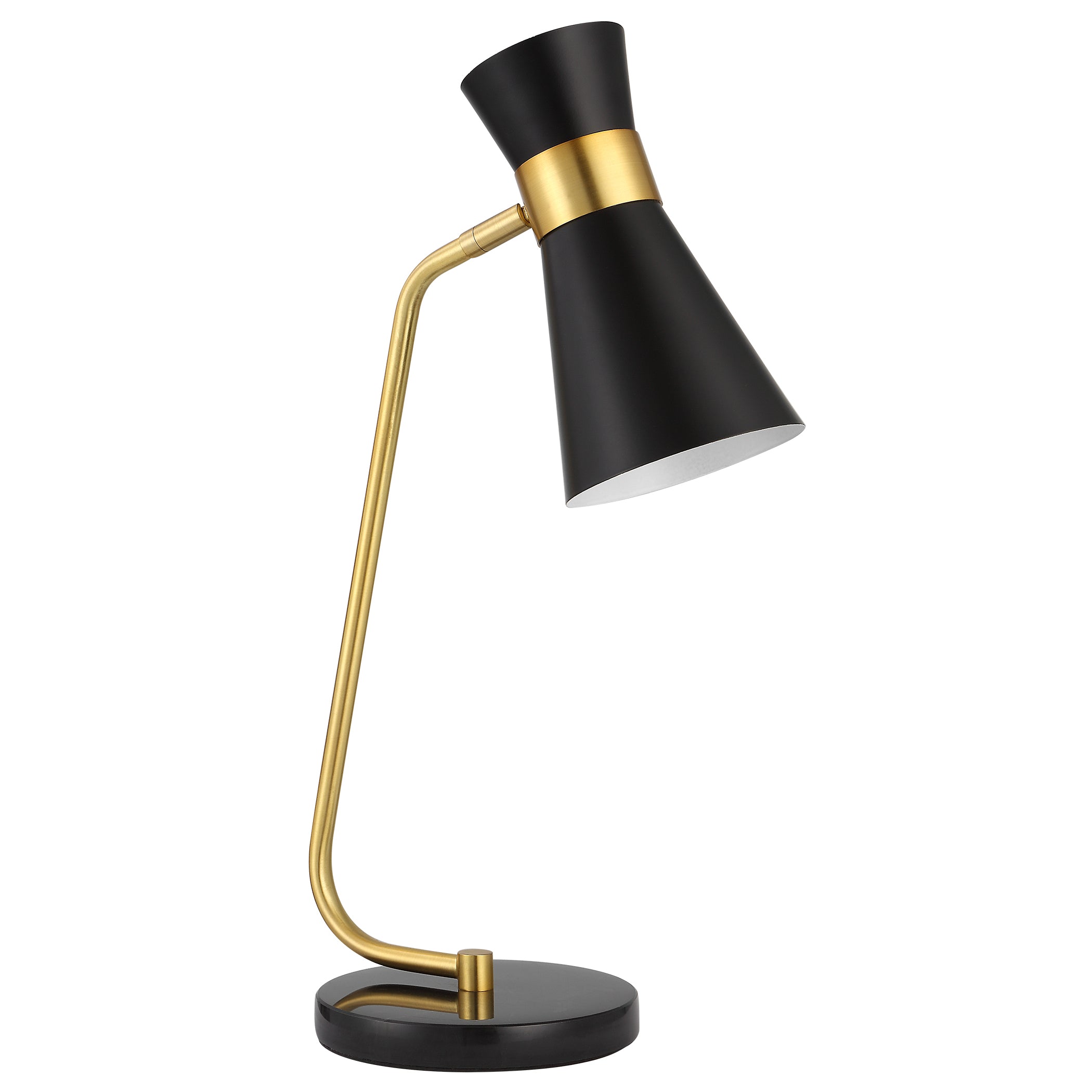 Modern Accents Unique Design Metal Cone-Shaped Desk Lamp