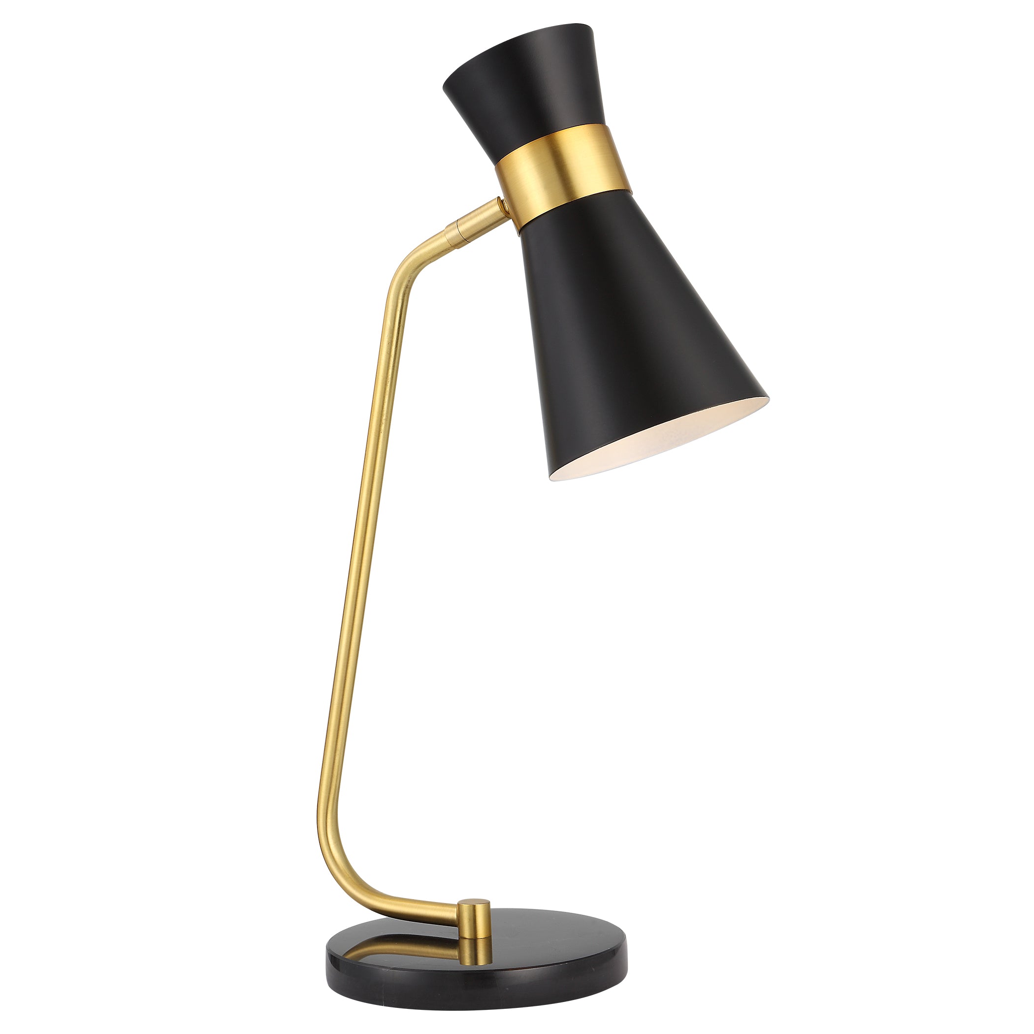 Modern Accents Unique Design Metal Cone-Shaped Desk Lamp