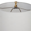 Modern Accents Elegant Metal Body Round Crystal Base Table Lamp - Set of 2
