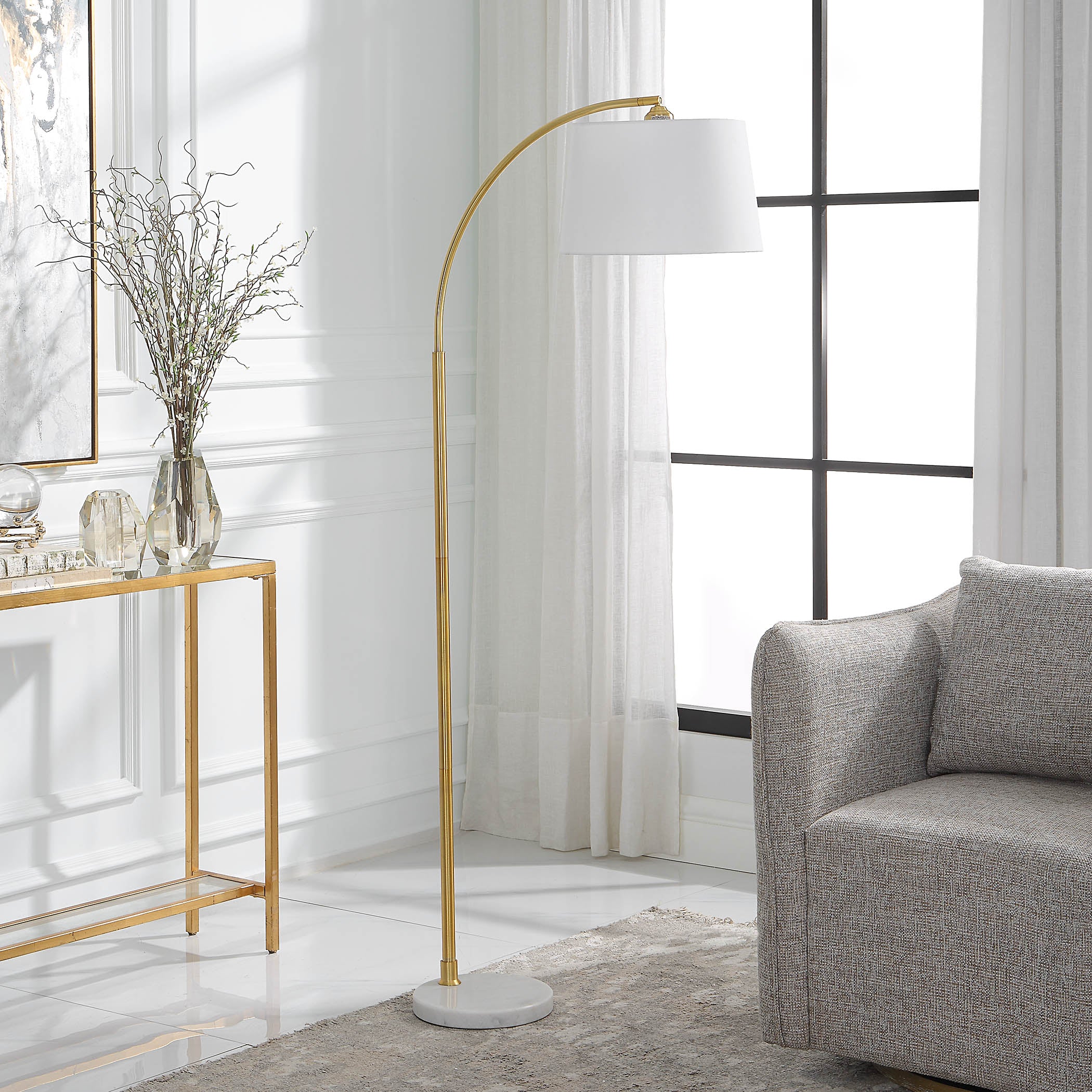 Modern Accents Metal Arc Floor Lamp