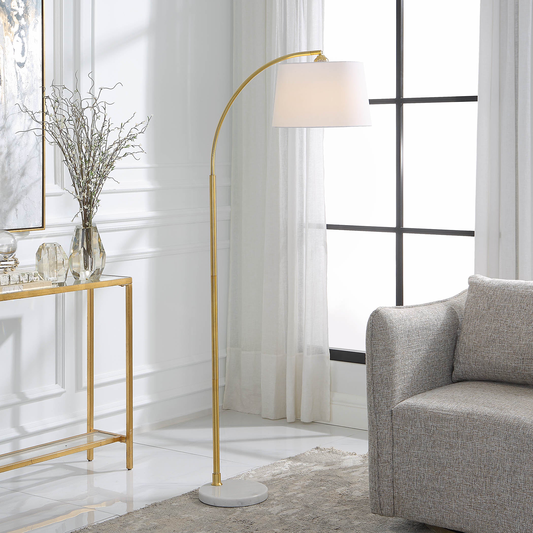 Modern Accents Metal Arc Floor Lamp
