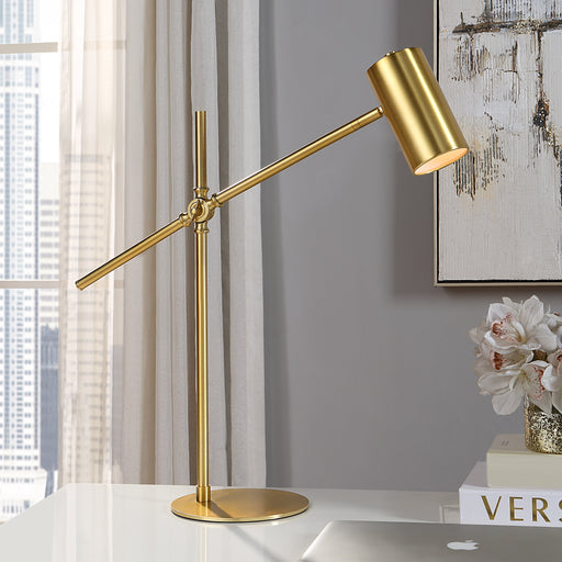Modern Accents Contemporary Metal Base Desk Lamp
