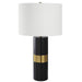 Modern Accents Round Metal Table Lamp