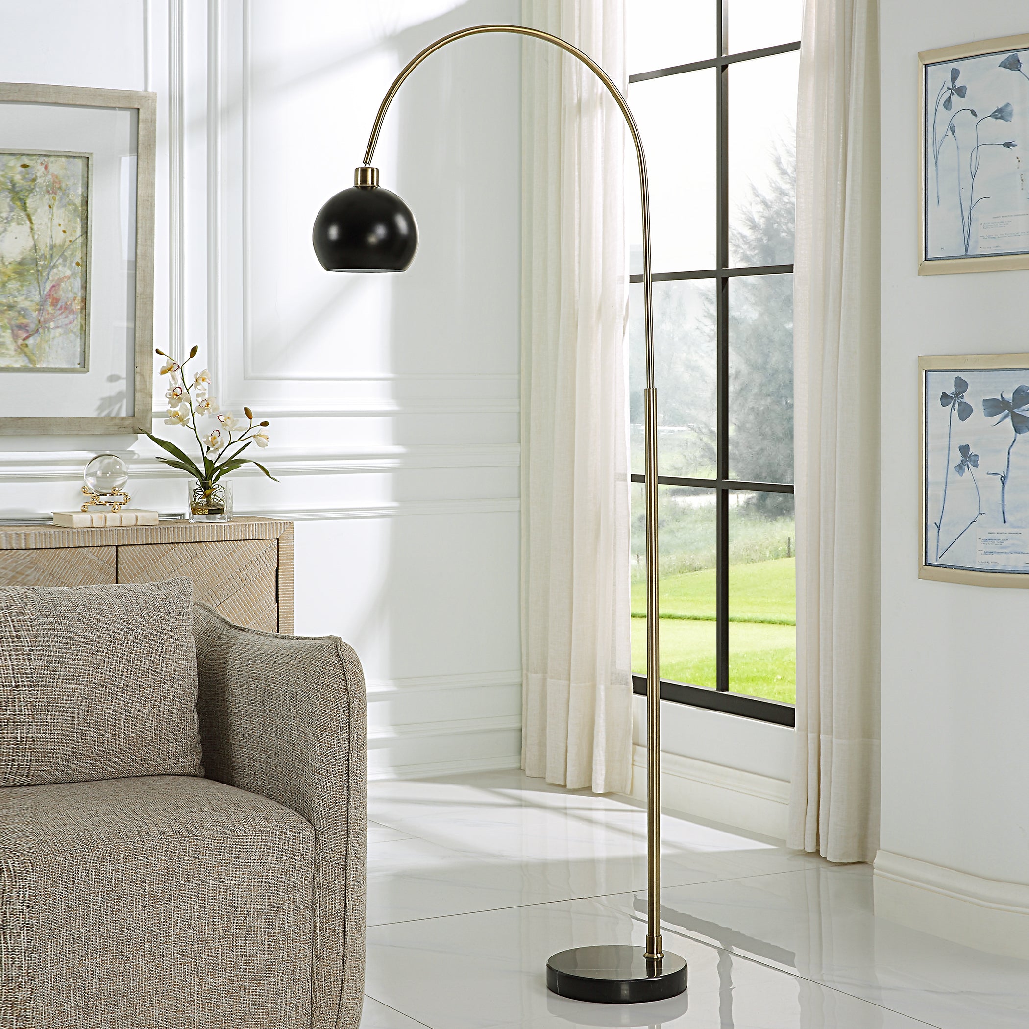 Modern Accents Arched Floor Lamp