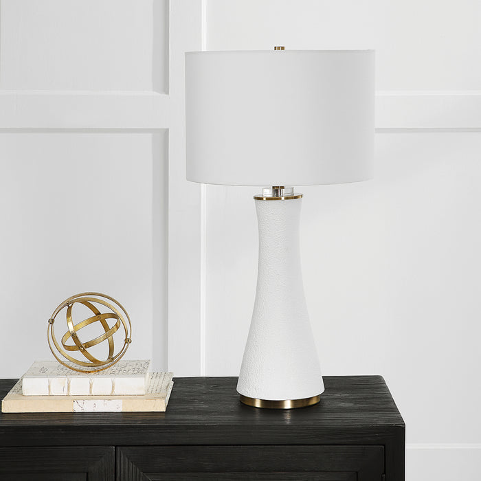 Modern Accents Textured Crystal Ring Table Lamp