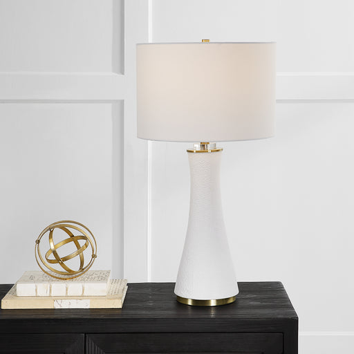 Modern Accents Textured Crystal Ring Table Lamp