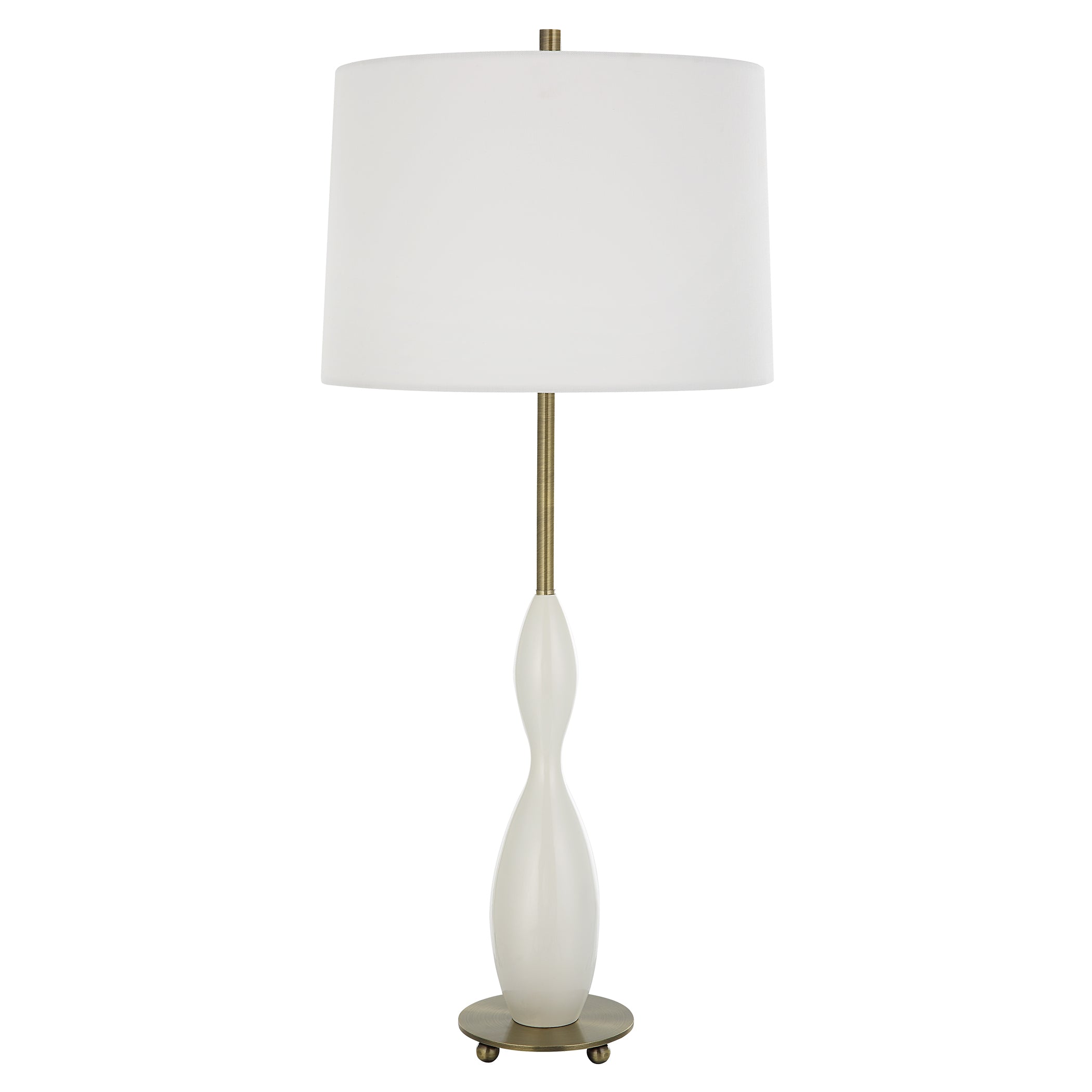 Uttermost Annora Glossy White Table Lamp