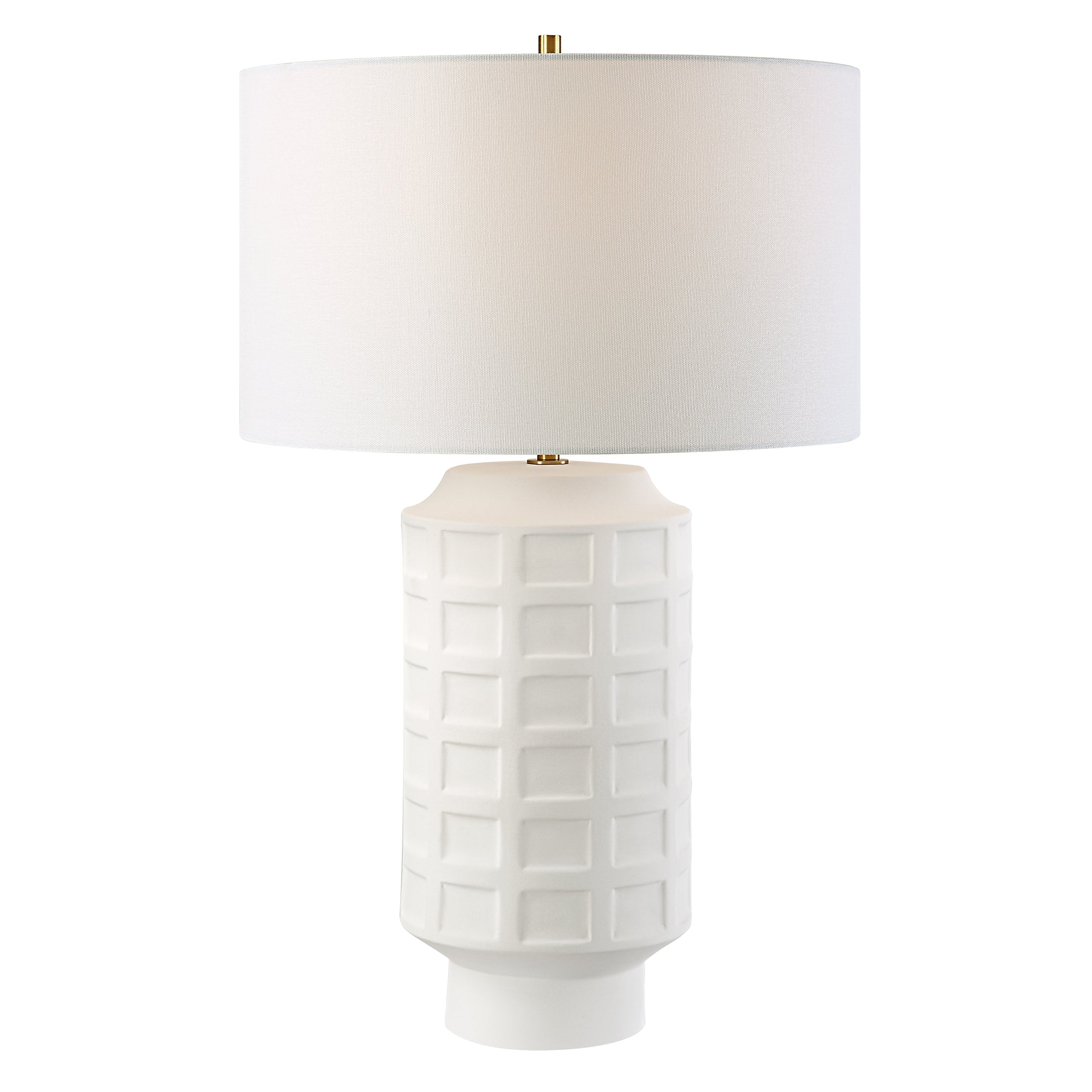 Uttermost Window Pane White Table Lamp